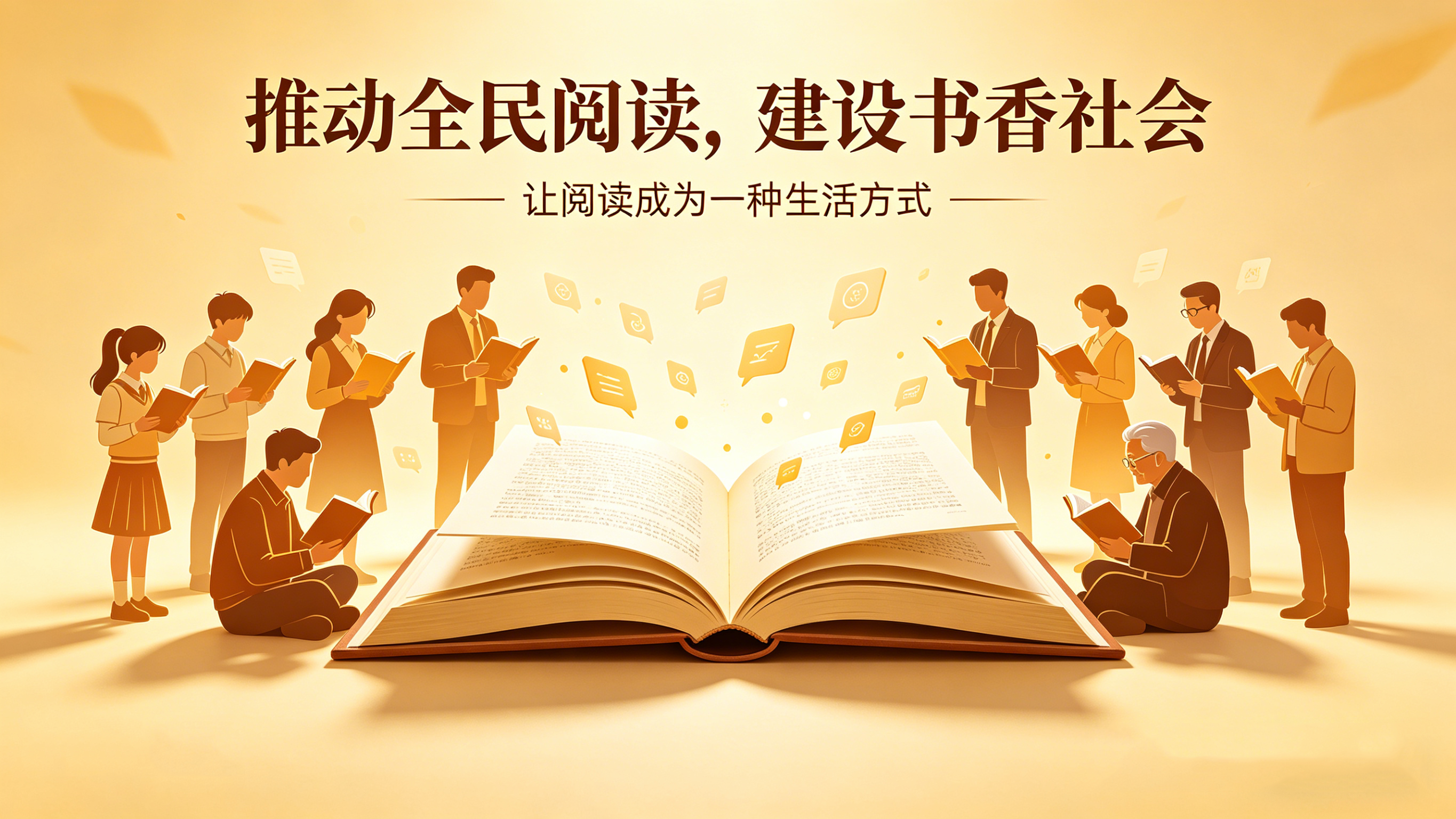 推动全民阅读，建设书香社会