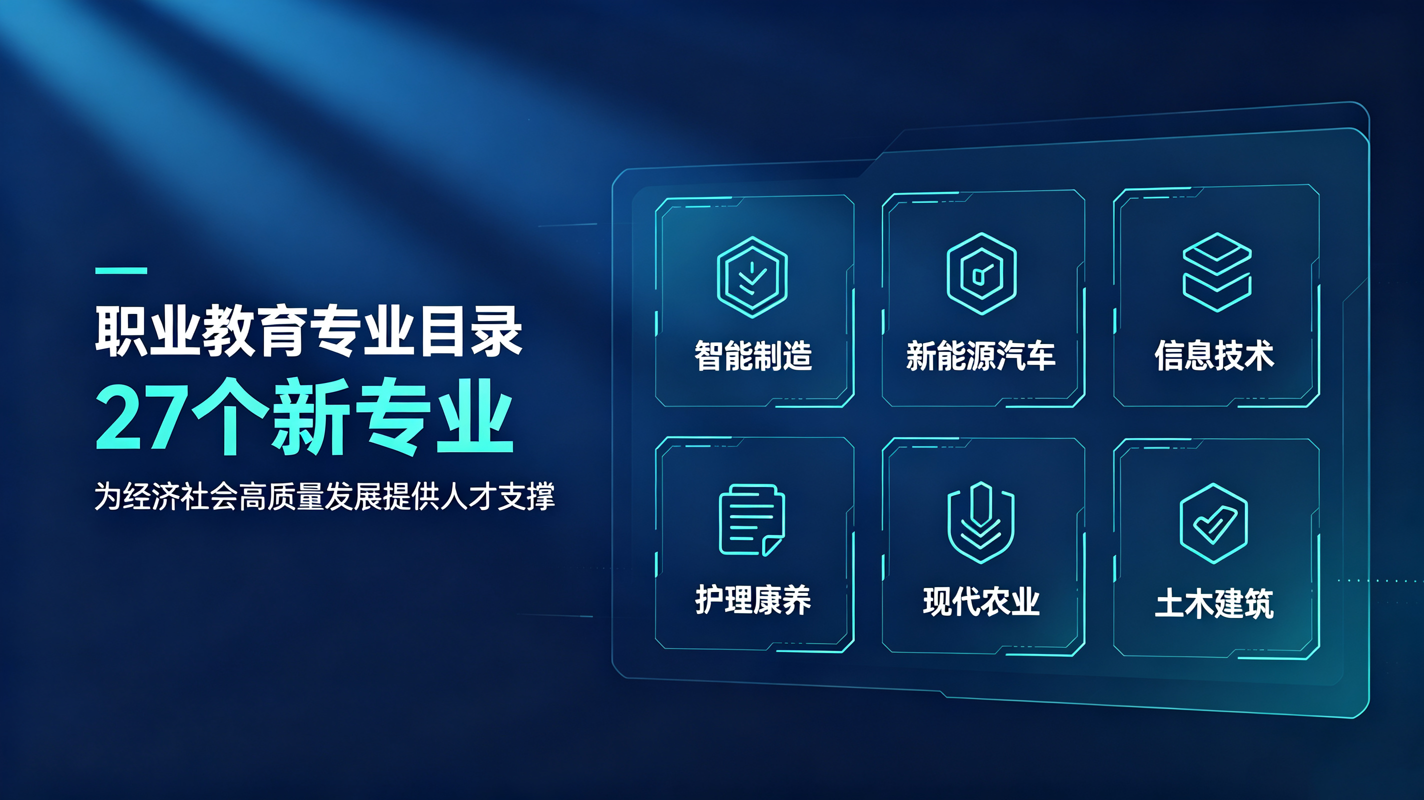 《职业教育专业目录》增补27个新专业 为经济社会高质量发展提供人才支撑